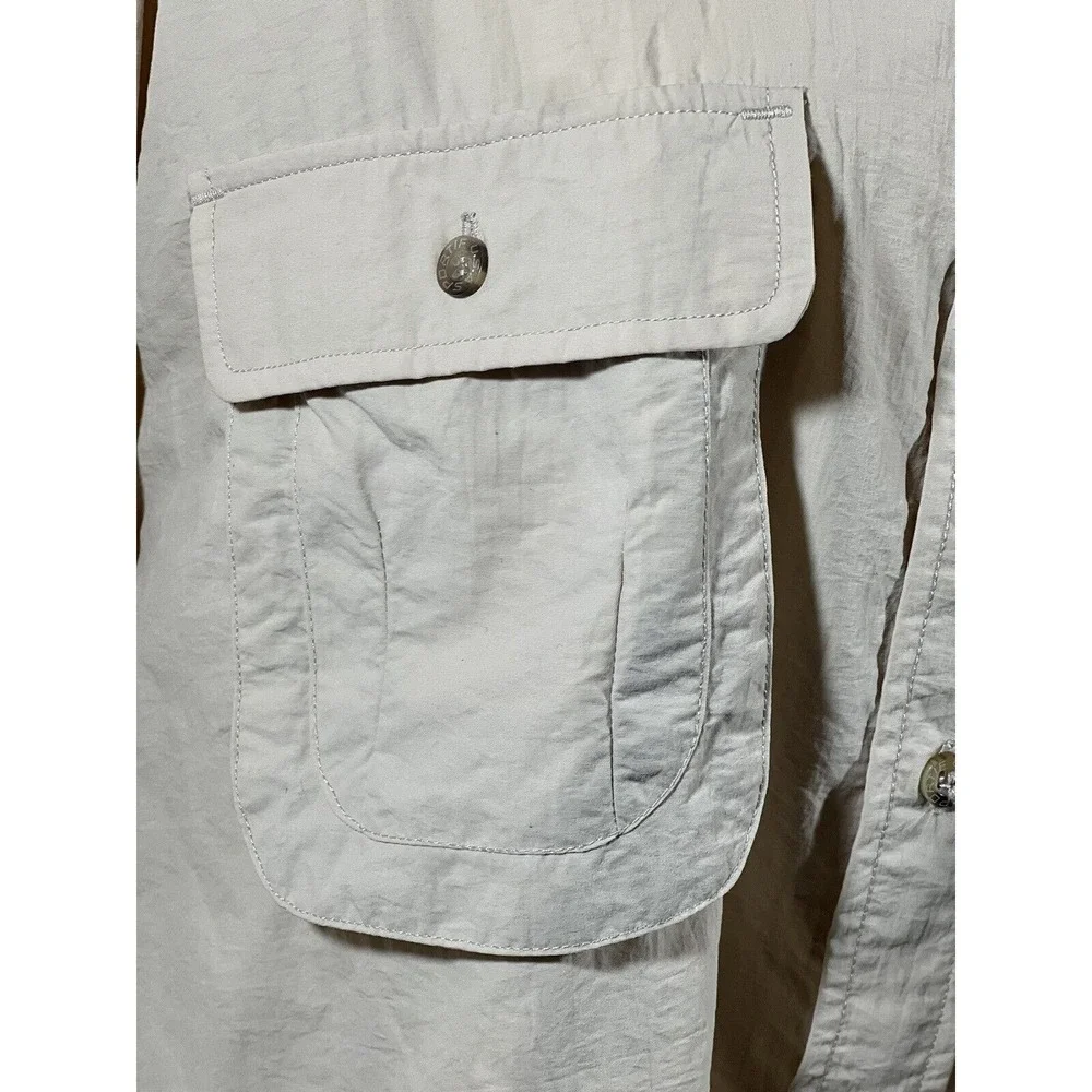 Sportif‎ Mens XXL Fishing Shirt Khaki Vented SPF Outdoor Utility